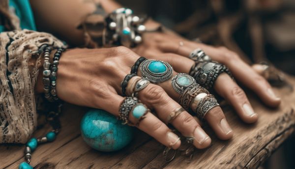 Exprimez votre style avec une bague bohème gitane femme unique